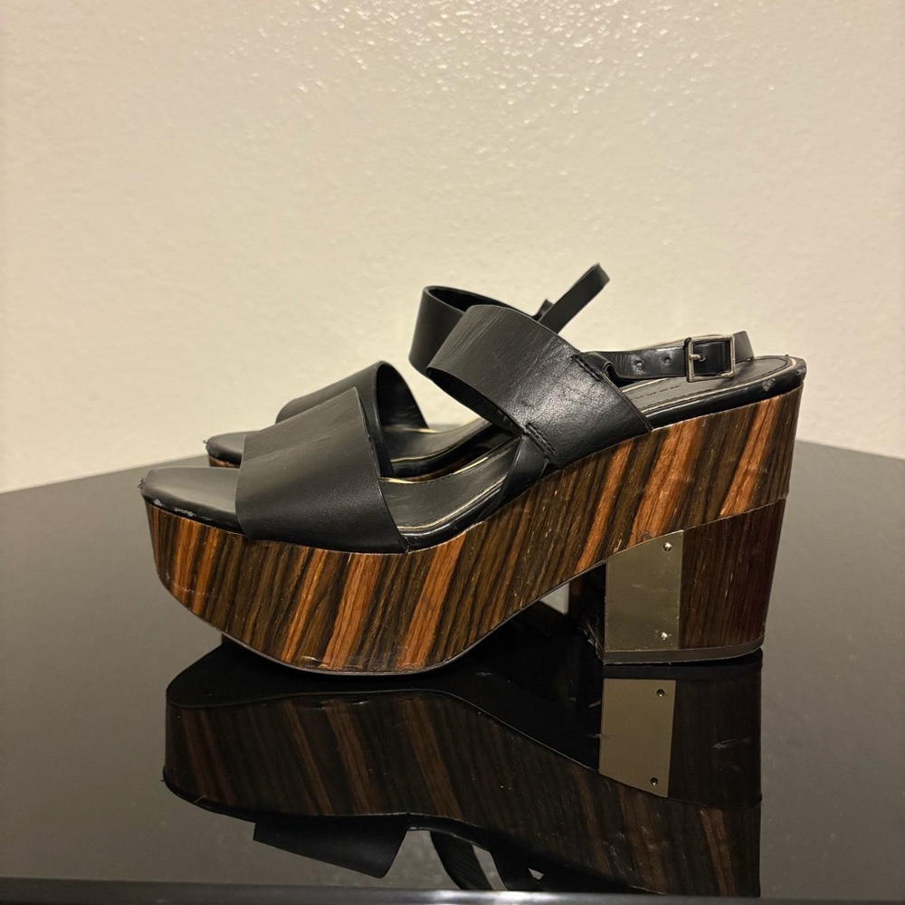 Zara Black Platform Sandals with Chunky Sole